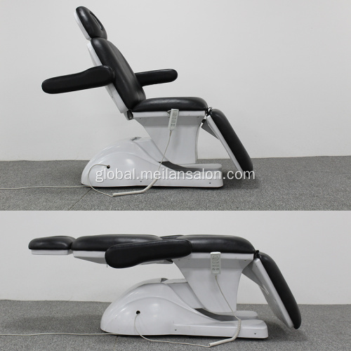 Beauty Chair balck color with white base massage table Supplier